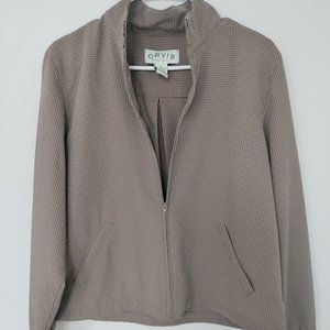 Orvis Ladies lightweight jacket Size Medium Tan/Taupe